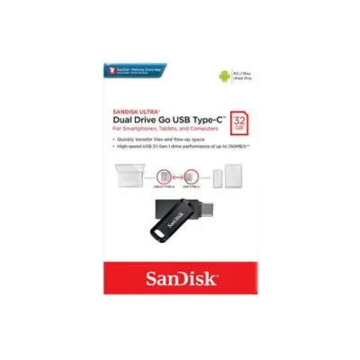 SanDisk Ultra Dual Drive Go USB Type C Flashdisk 32GB SDDDC3