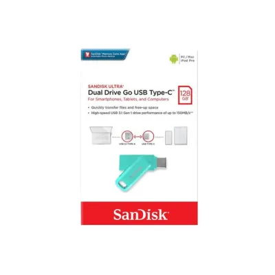 SanDisk Ultra Dual Drive Go USB Type C Flashdisk 128GB SDDDC3