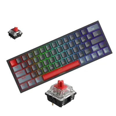 Gamen Mechanical Gaming Keyboard Titan 5 Red Switch Black