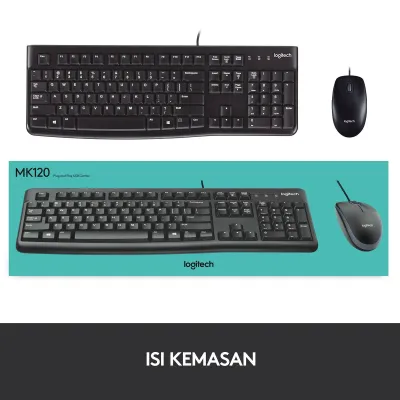 Logitech MK120 Combo Keyboard & Mouse Wired Combo