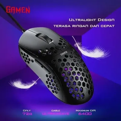 Mouse Gaming Gamen GM710 6400DPI