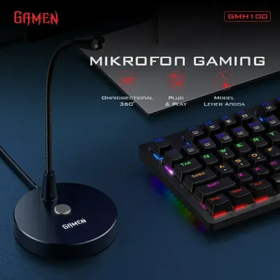 Gamen Gaming Microphone GMH100 3.5mm Input Plug and Play