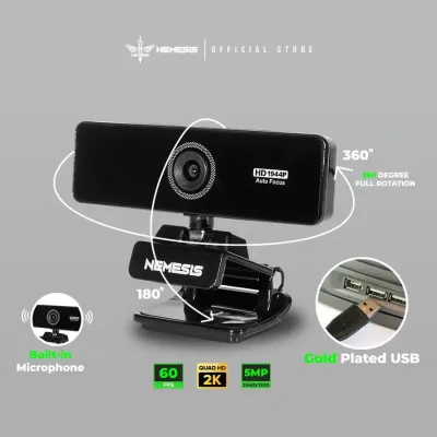 Webcam NYK Nemesis A96 SEVERUS Quad HD Gaming With 60FPS 2K 5MP