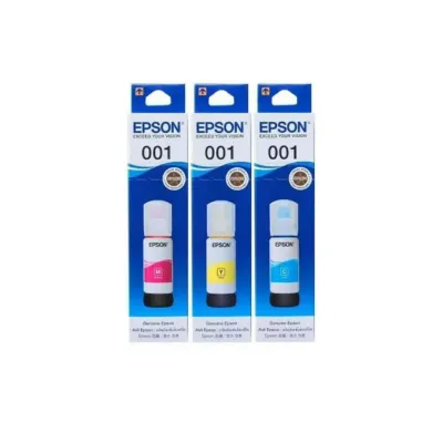Tinta Printer Epson 001 Original (Cyan, Magenta, Yellow)