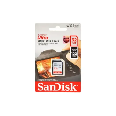 SD Card 32GB Sandisk 120Mbps Ultra Memory Card Memori Kamera