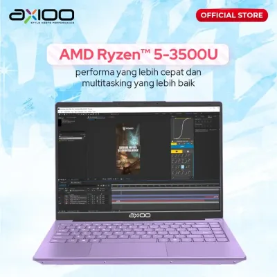 AXIOO MYBOOK HYPE 5 AMD X3 LOLIPOP EDITION JKT48/ AMD Ryzen 5-3500U / 8GB DDR4 / SSD 256 GB NVMe / 14" FHD IPS / DOS
