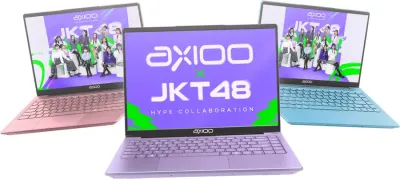 AXIOO MYBOOK HYPE 5 AMD X3 LOLIPOP EDITION JKT48/ AMD Ryzen 5-3500U / 8GB DDR4 / SSD 256 GB NVMe / 14" FHD IPS / DOS