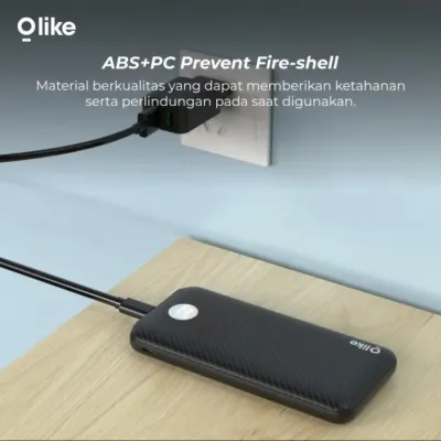 Olike P1 Powerbank 10000mAh Dual Port USB Type-C With LED