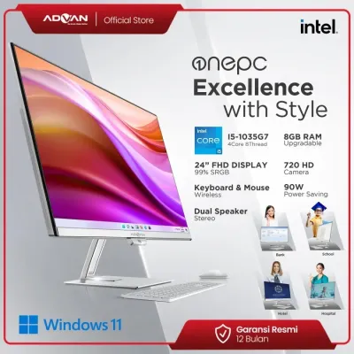 PC All-in-One Advan One A-8S2 / Intel Core i3-1215U / 8GB DDR4 / SSD 256GB / W11