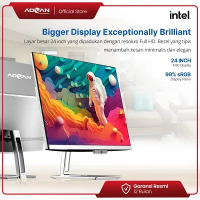 PC All-in-One Advan One A-8S2 / Intel Core i3-1215U / 8GB DDR4 / SSD 256GB / W11