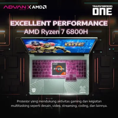 Advan Pixwar AMD Ryzen 7 6800H Ram 16gb DDR5 SSD 512gb