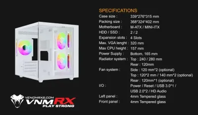 VenomRX DAEMON S6 MATX GAMING CASE