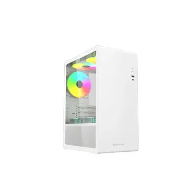 Casing RAPTOR DYNAMIC Type-C Port Include 3u Fan - White