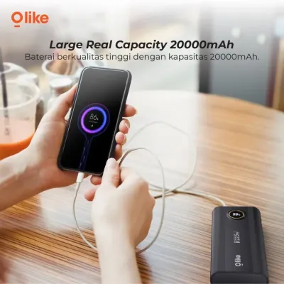Olike P6 Powerbank 20000mAh LED 22.5W Blitz Super Fast Charging VOOC