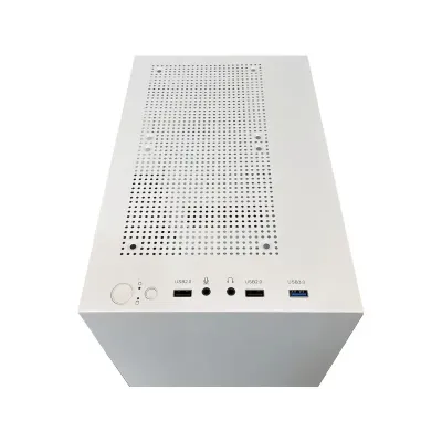 Casing PC Cube Gaming Simplicity M-ATX Left Side Tempered Glass Include 1 Fan - Putih