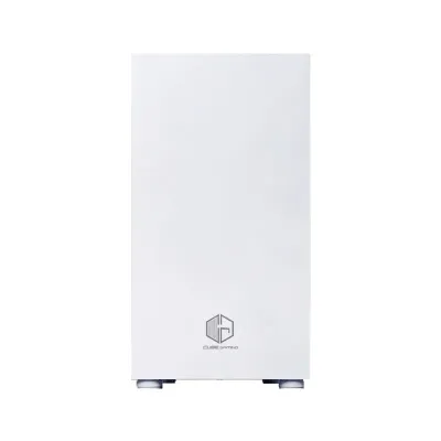 Casing PC Cube Gaming Simplicity M-ATX Left Side Tempered Glass Include 1 Fan - Putih