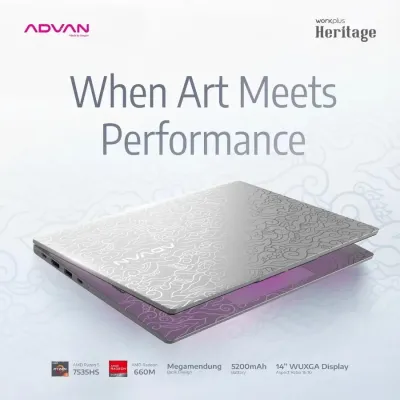 Advan WorkPlus Heritage Ryzen 5 7535HS DDR5 SSD 512GB 14″ WUXGA W11