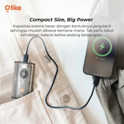 Olike P5 Powerbank 10000mAh 22.5W Blitz Fast Charging LED Display VOOC