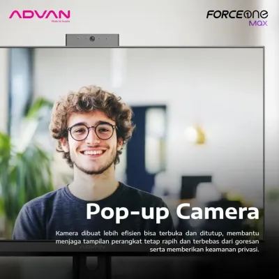 Advan Force One Max AIO All In One PC Desktop i5 1240P 16GB 512GB 27" FHD Windows 11 - 16/512GB NVMe