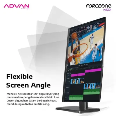 Advan Force One Max AIO All In One PC Desktop i5 1240P 16GB 512GB 27" FHD Windows 11 - 16/512GB NVMe