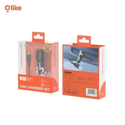 Olike R1C Car Charger 5V 2.4A DUAL USB Output Charger Mobil Kabel usb Type C