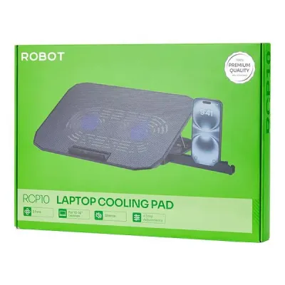 Cooling Pad Notebook Robot RCP10 + Mobile Phone Stand