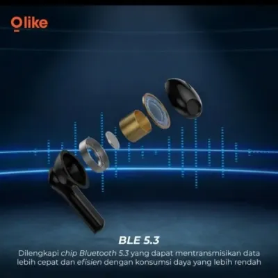 Olike T202 Earphone Wireless Bluetooth 5.3 Jelly Pods TWS