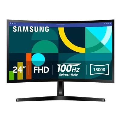 Monitor Samsung LED LS24D366 Curved 1800R 24″ 100Hz