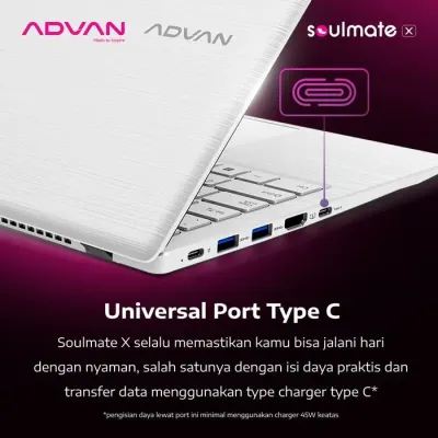 Advan Soulmate X2 AMD Athlon 3020e 8GB SSD 128GB 14″ W11
