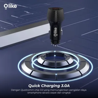 Olike Car Charger R2 3.0 Quick Charge Travel Size Dual Output